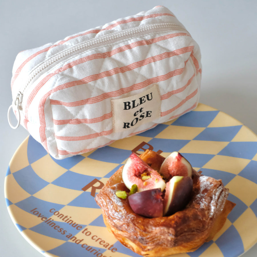 4color pastel border pouch