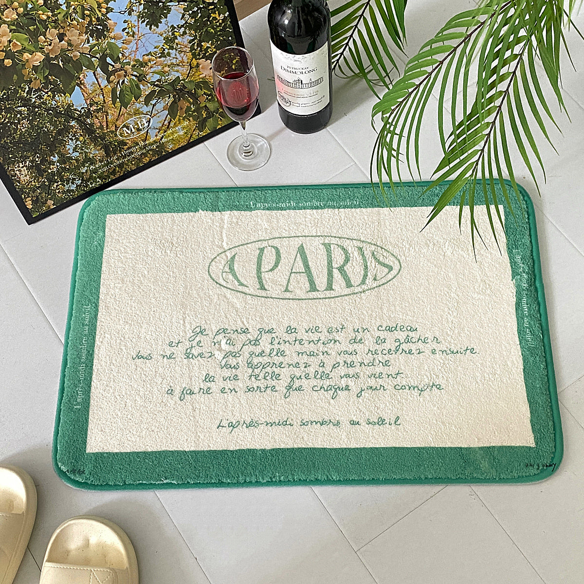 【即納】4design paris letter mini mat