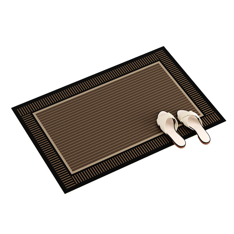 2color simple stripe door mat