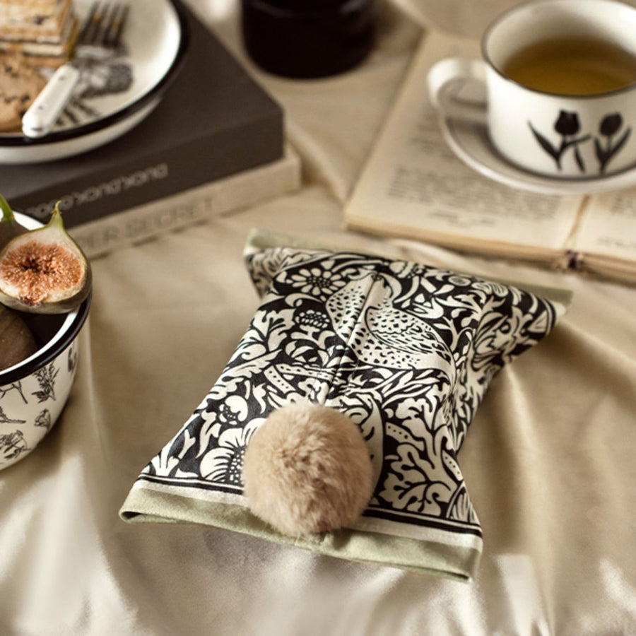 2design black bird tissue case