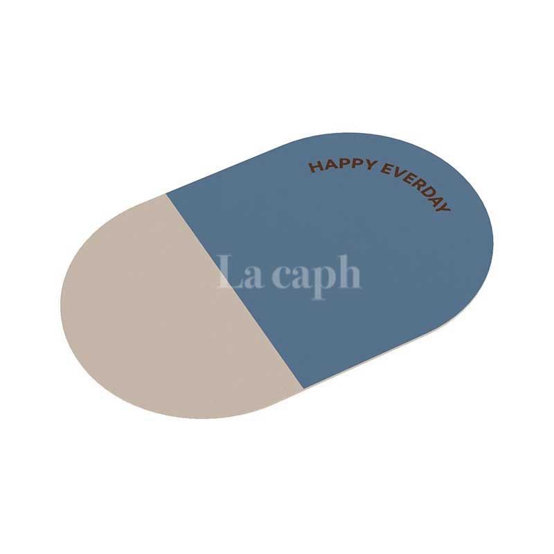 oval two tone bath mat (6colors)