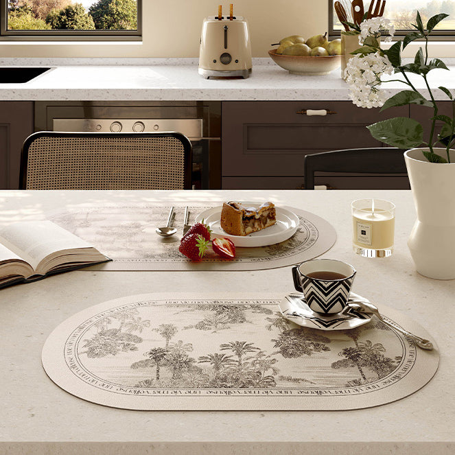 black glorious tree place mat