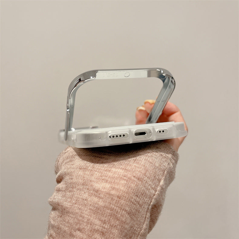 2color chrome stand iPhone case