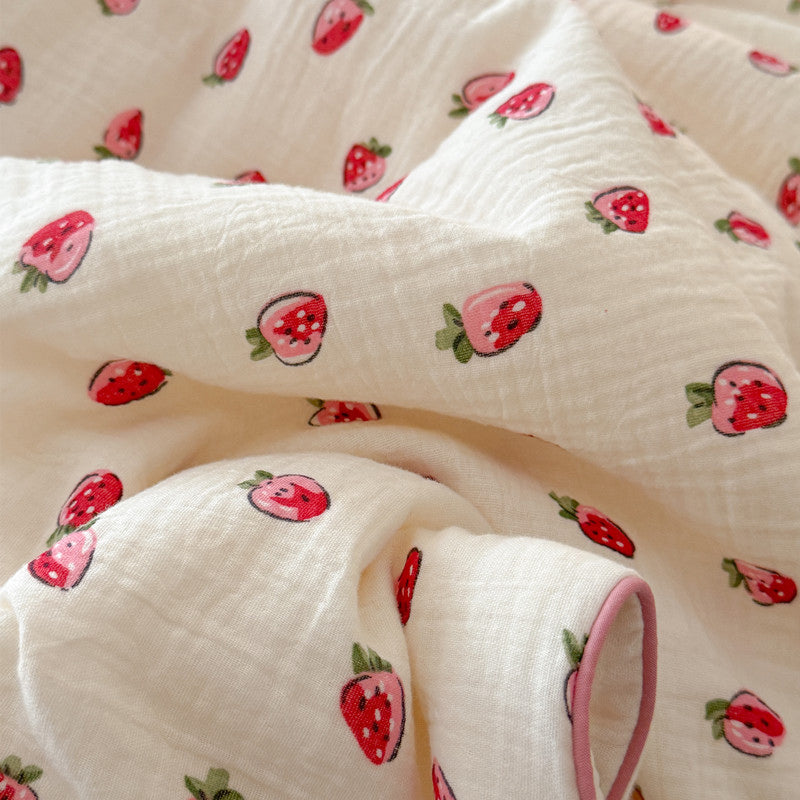 8design cotton gauze quilt & pillow sheets set