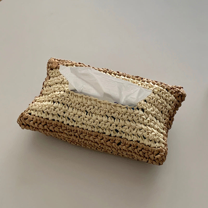 2color paper knit tissue case