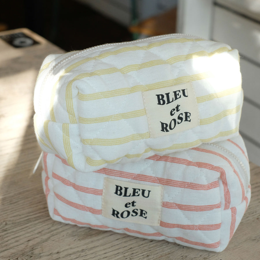 4color pastel border pouch