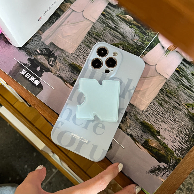 blue puzzle iPhone case