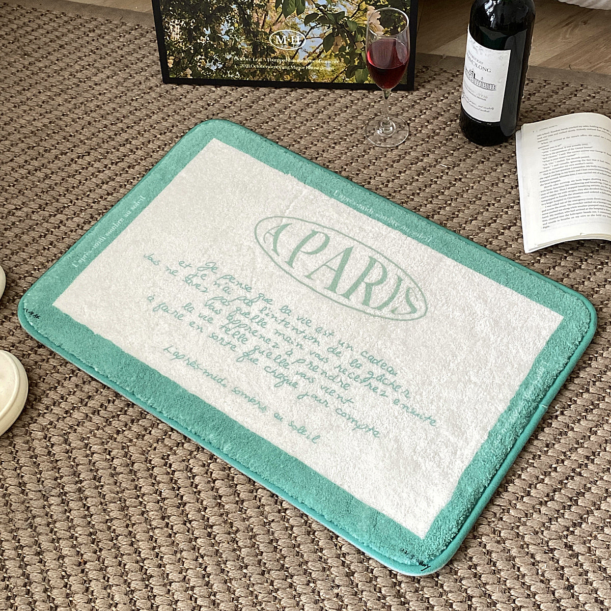 【即納】4design paris letter mini mat