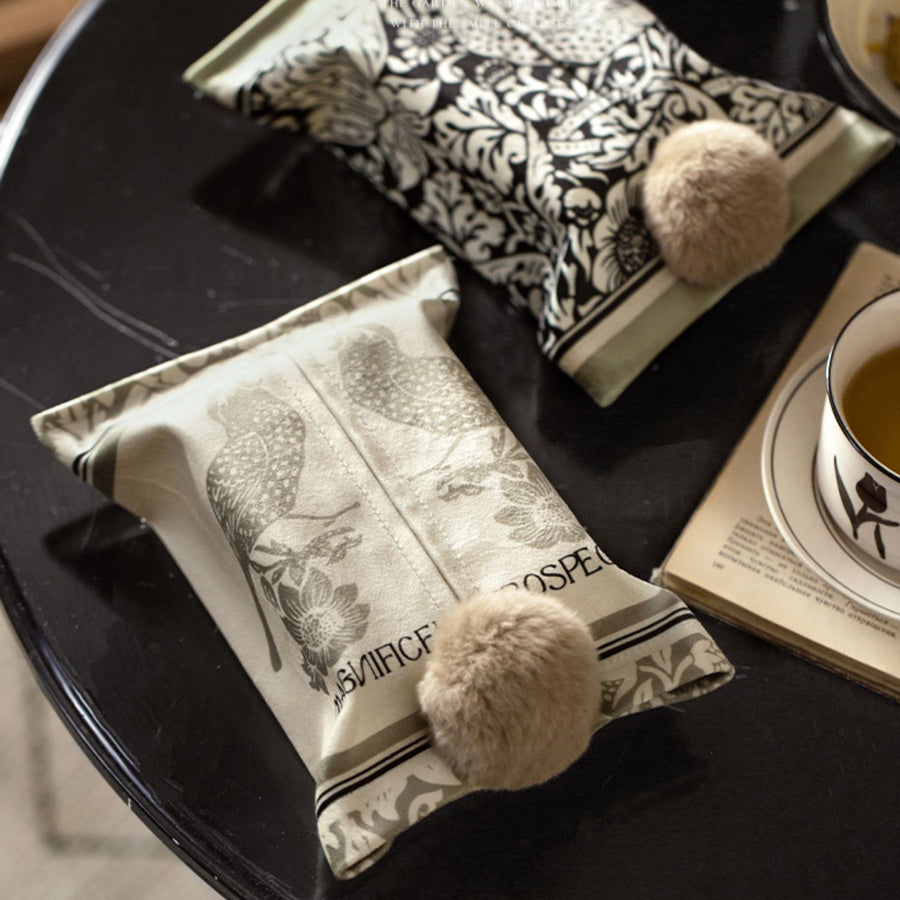 2design black bird tissue case