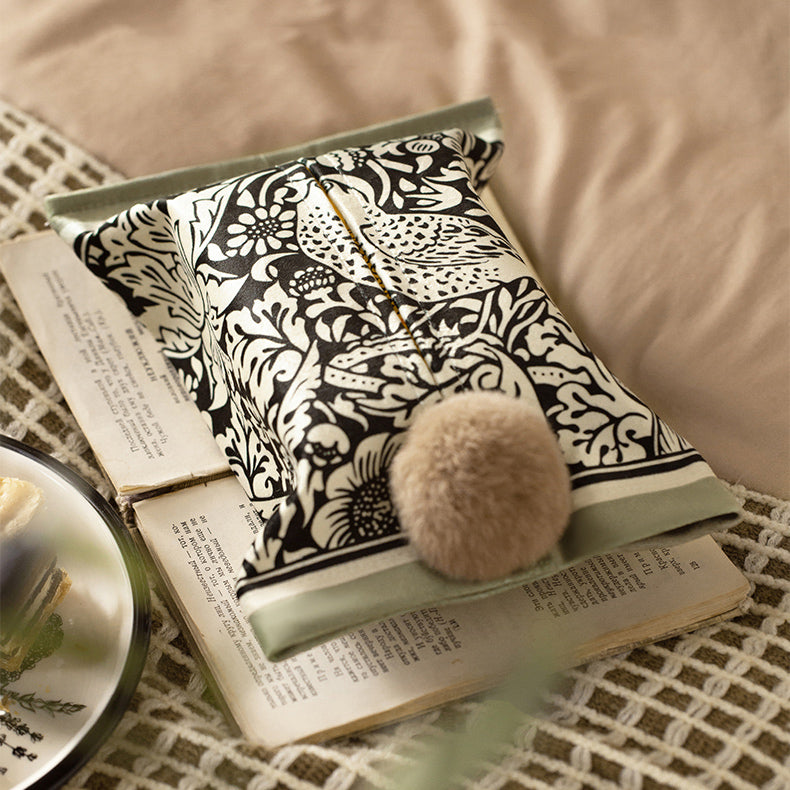 2design black bird tissue case