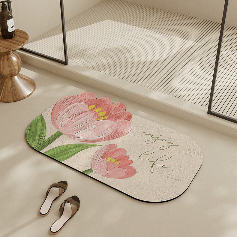 4design oil paint bath mat