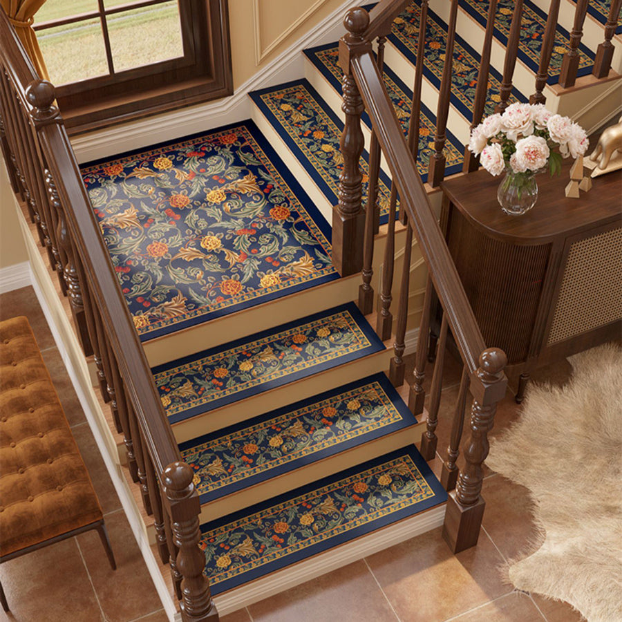 2color retro chic flower step mat