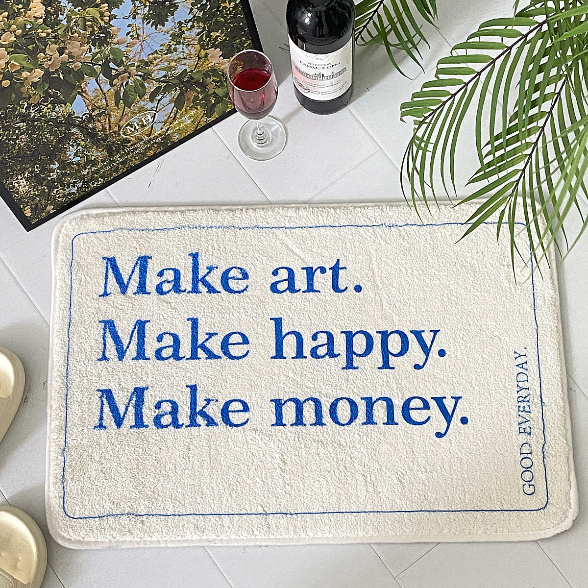 【即納】4design paris letter mini mat