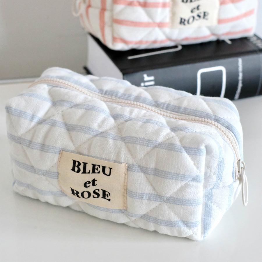 4color pastel border pouch