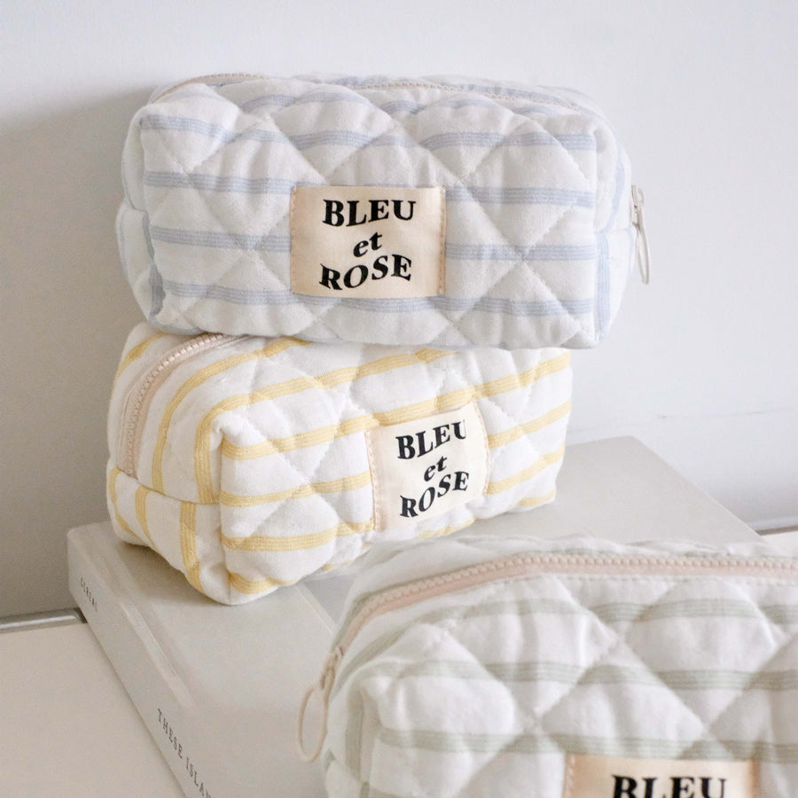 4color pastel border pouch