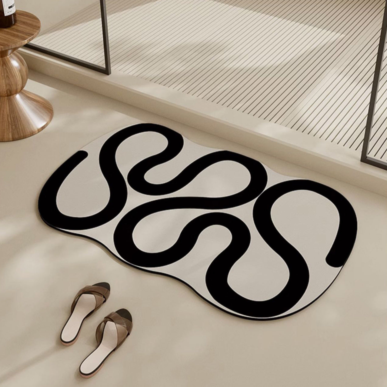 2design monotone modern bath mat