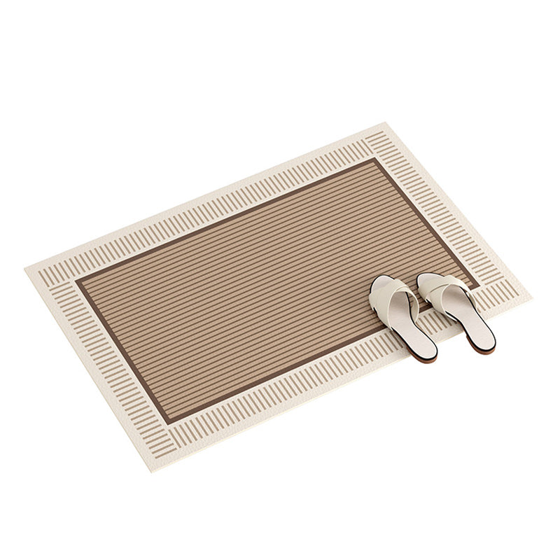 2color simple stripe door mat