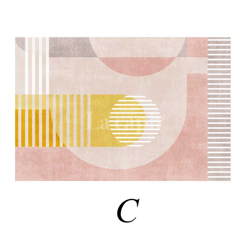 geometric art square carpet (4designs)