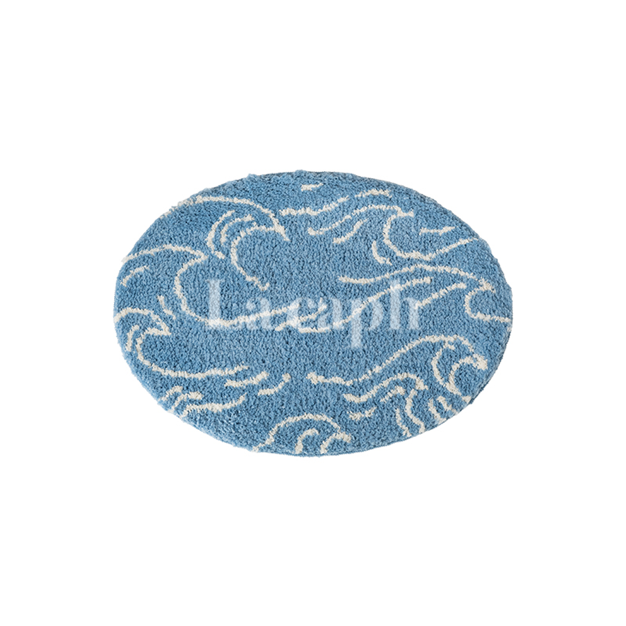ocean ripple accent rug