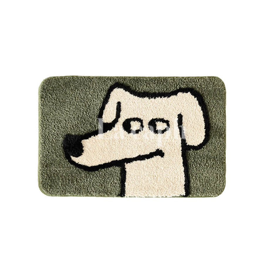 dog face tufted rug (2designs)