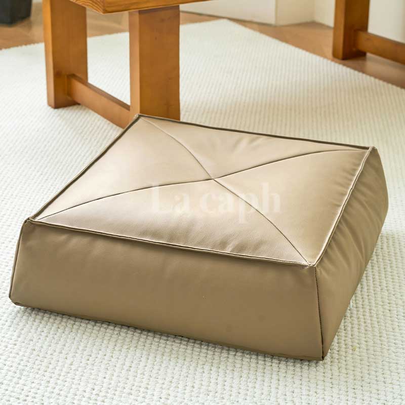 square leather bead cushion (4colors)
