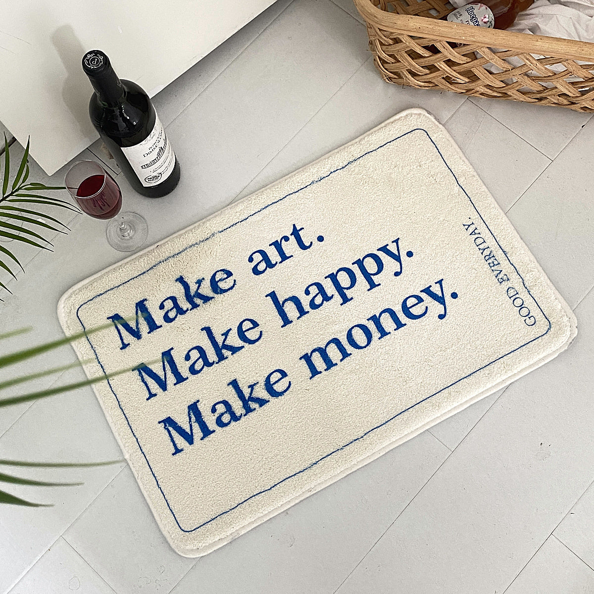 【即納】4design paris letter mini mat