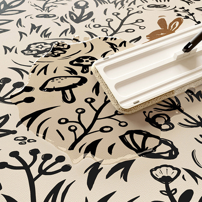 lost forest black door mat