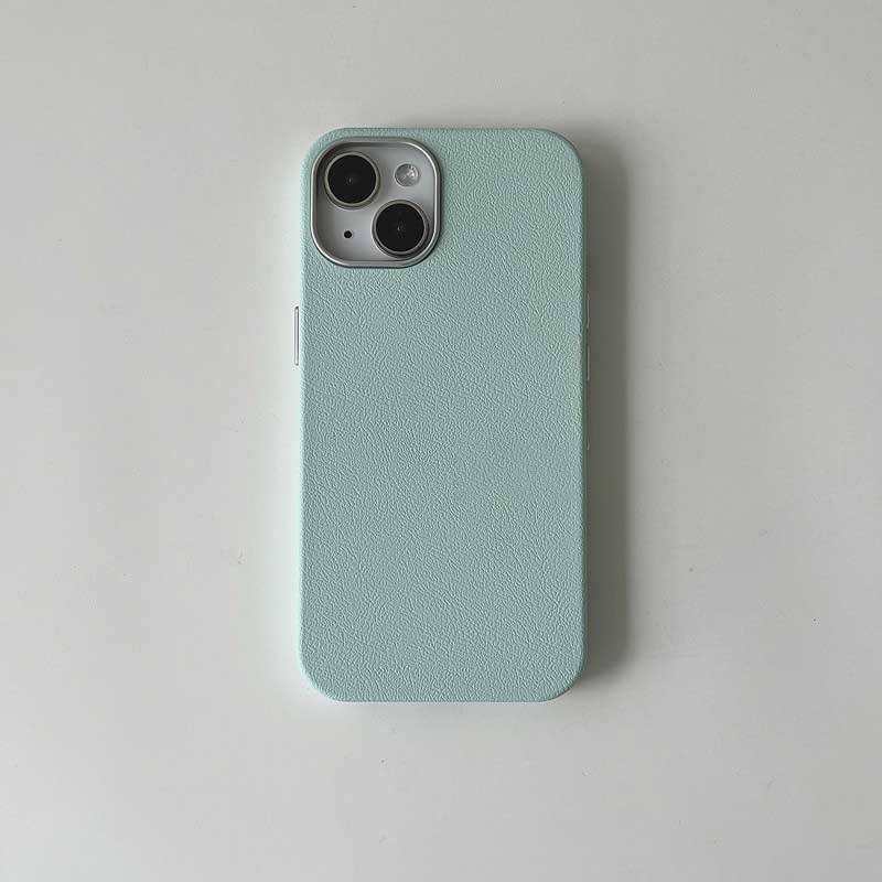 7color simple leather iPhone case