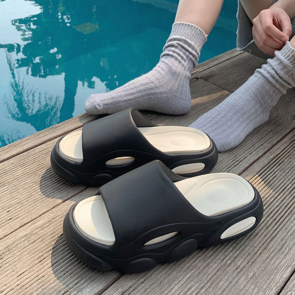 4color air cushion rubber room shoes