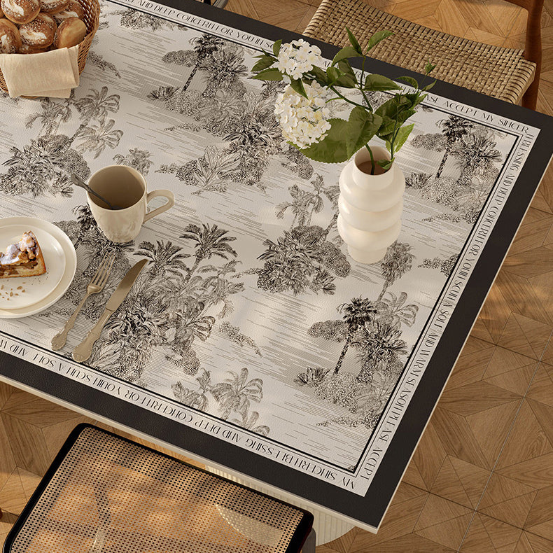 black glorious tree table mat