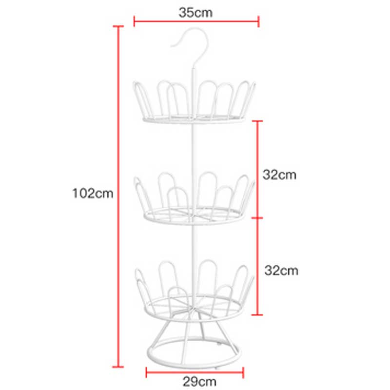 rotating shoe rack (3colors)