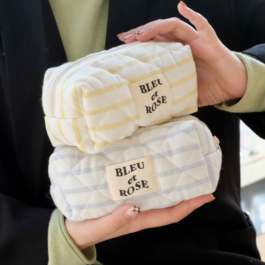 4color pastel border pouch