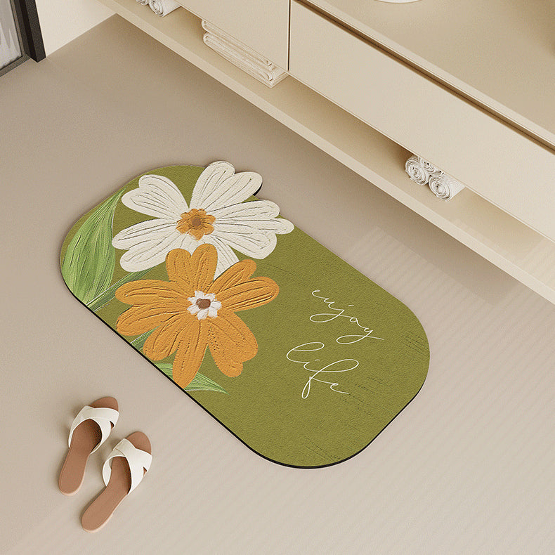 4design oil paint bath mat