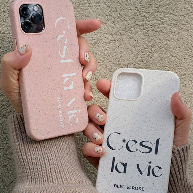 2color stone logo iPhone case