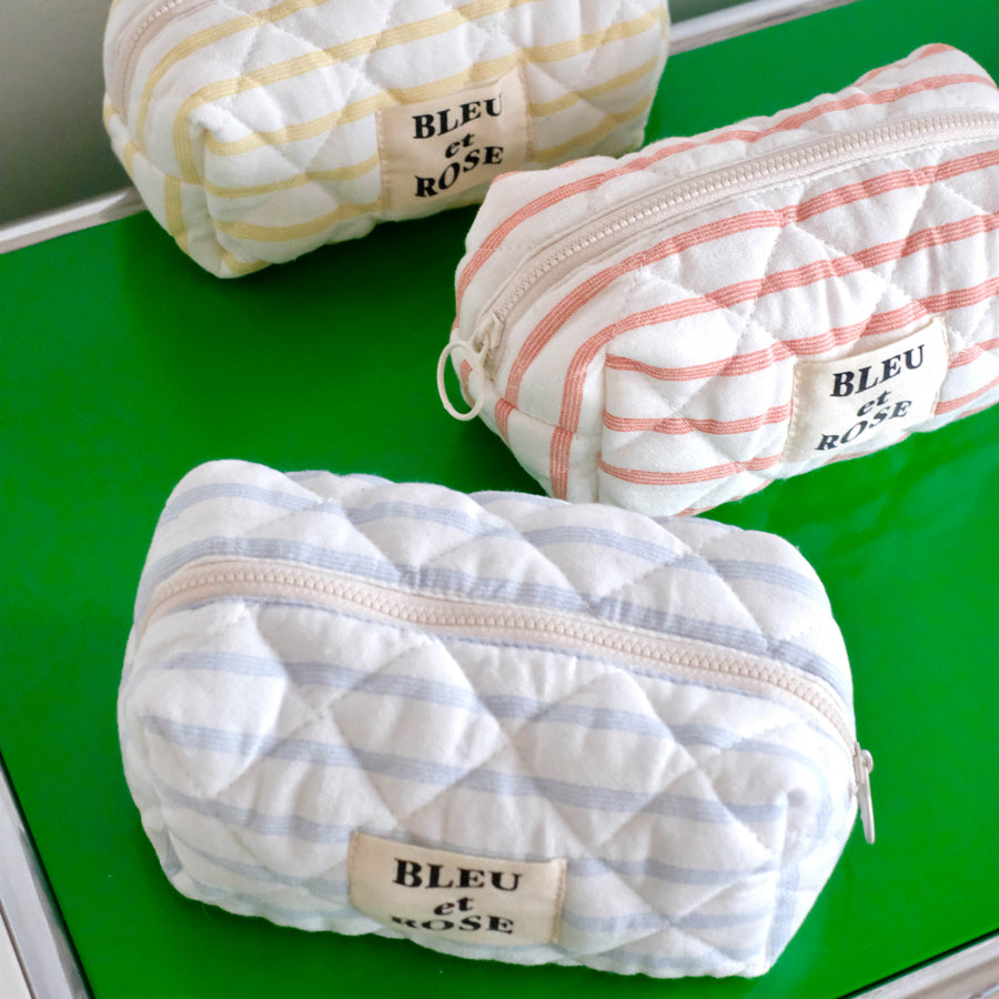 4color pastel border pouch