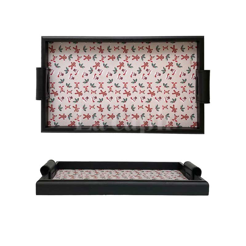 winter pattern tray (4designs)