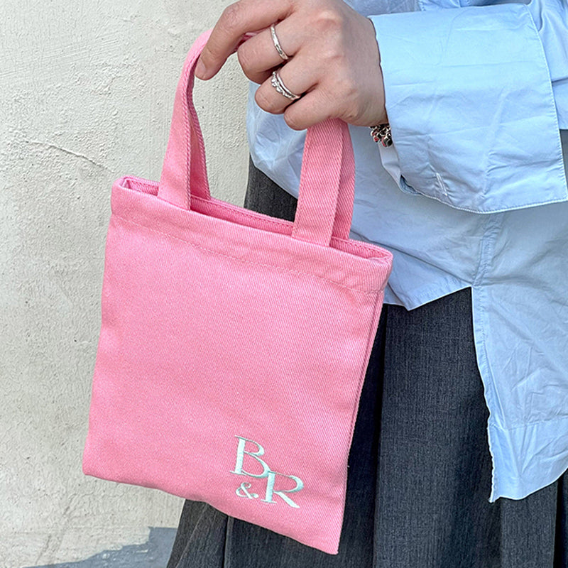 2design pink canvas mini bag