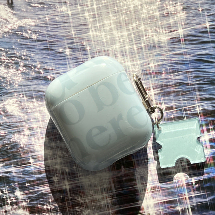 blue puzzle Airpods case