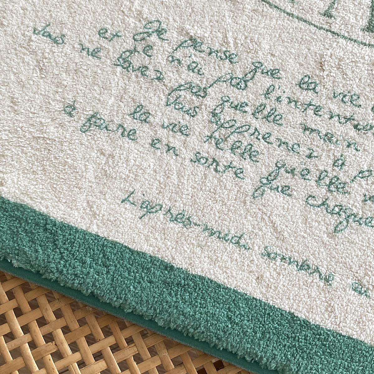 【即納】4design paris letter mini mat