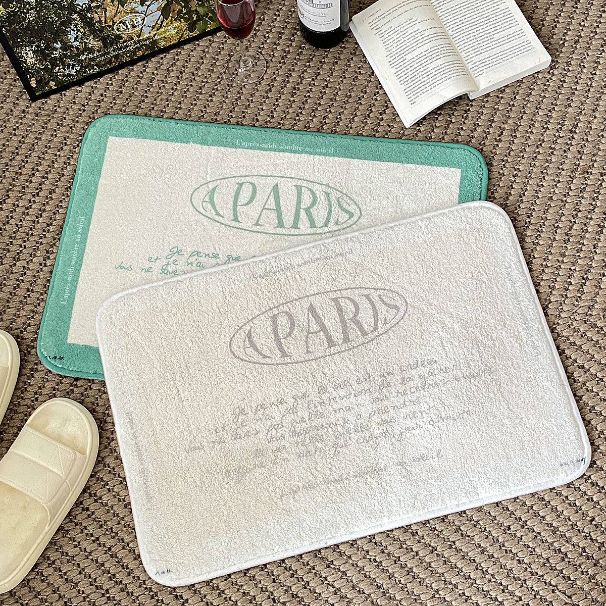 【即納】4design paris letter mini mat