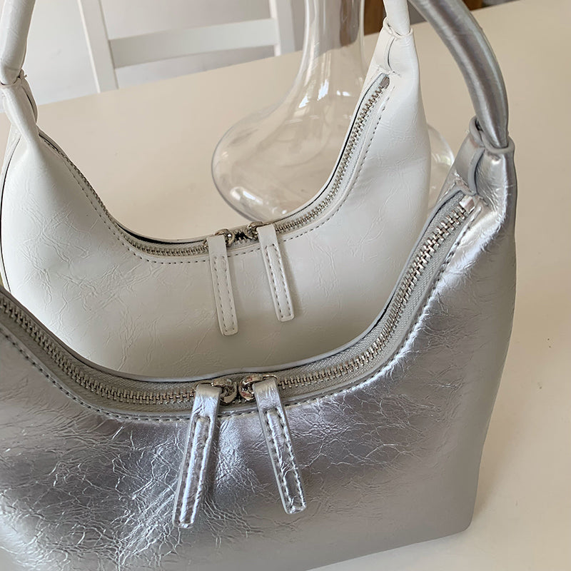 3color leather mini handbag