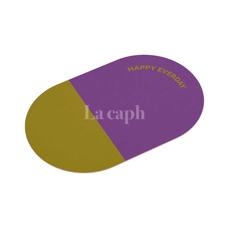 oval two tone bath mat (6colors)