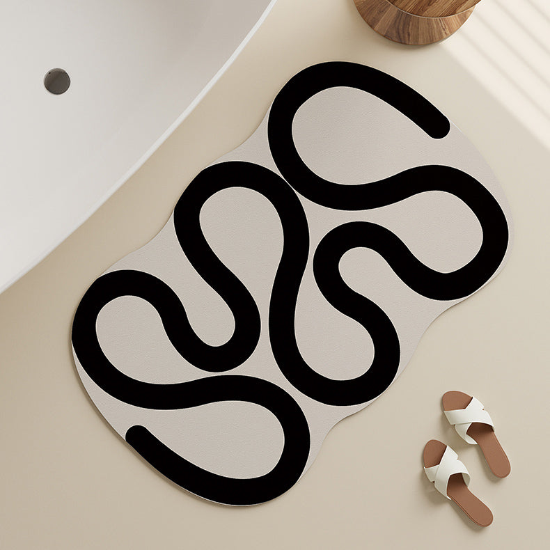 2design monotone modern bath mat