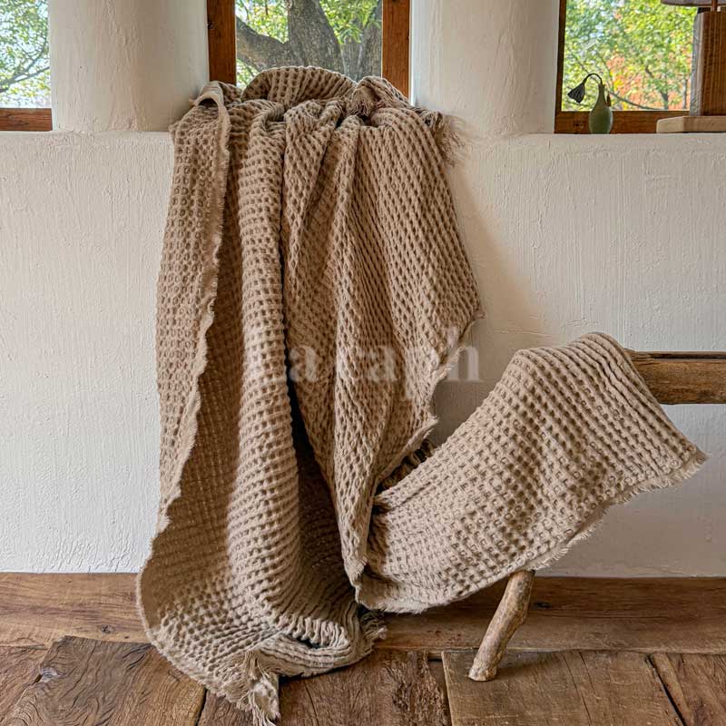 waffle weave blanket (2colors)