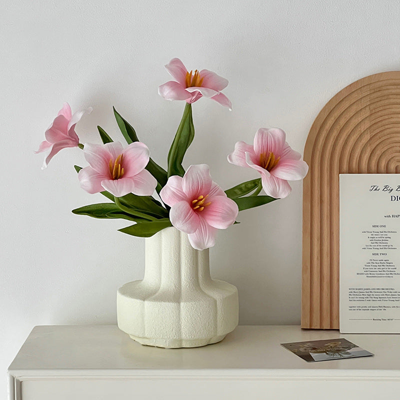 7color flower & retro vase