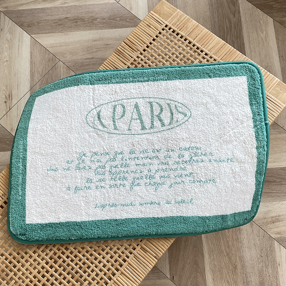 【即納】4design paris letter mini mat