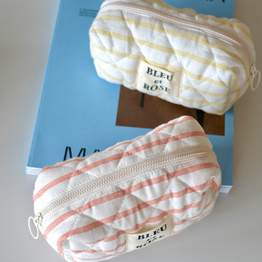 4color pastel border pouch