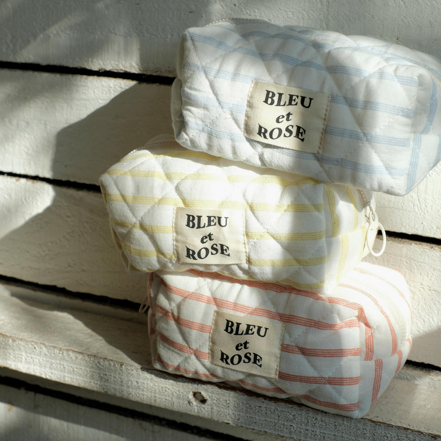 4color pastel border pouch