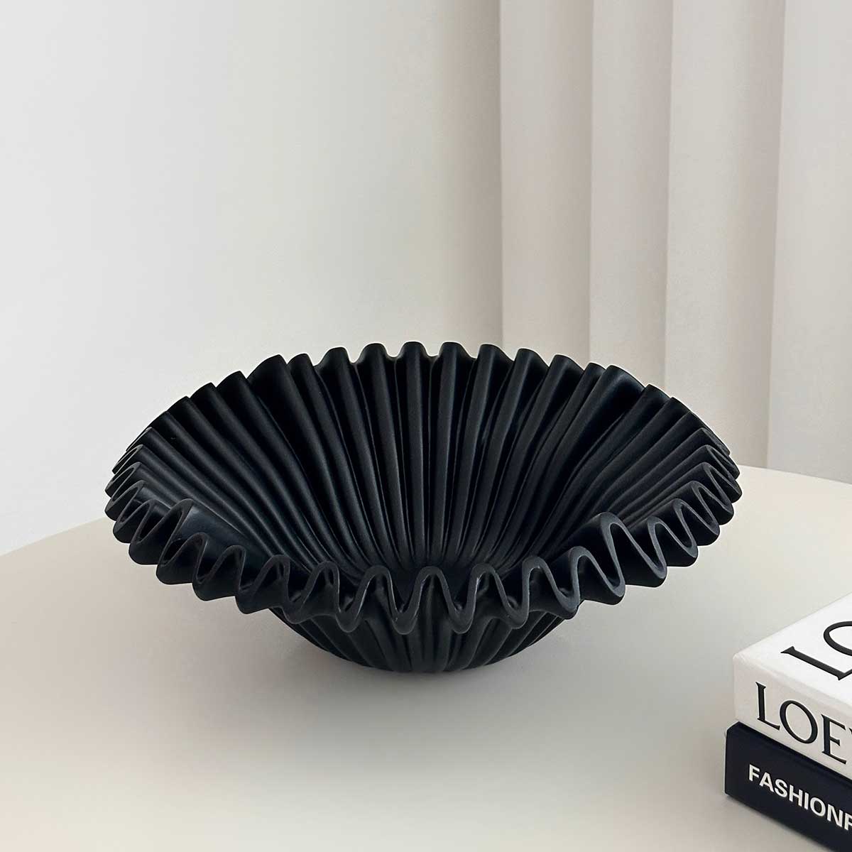 2color pleats fruit tray