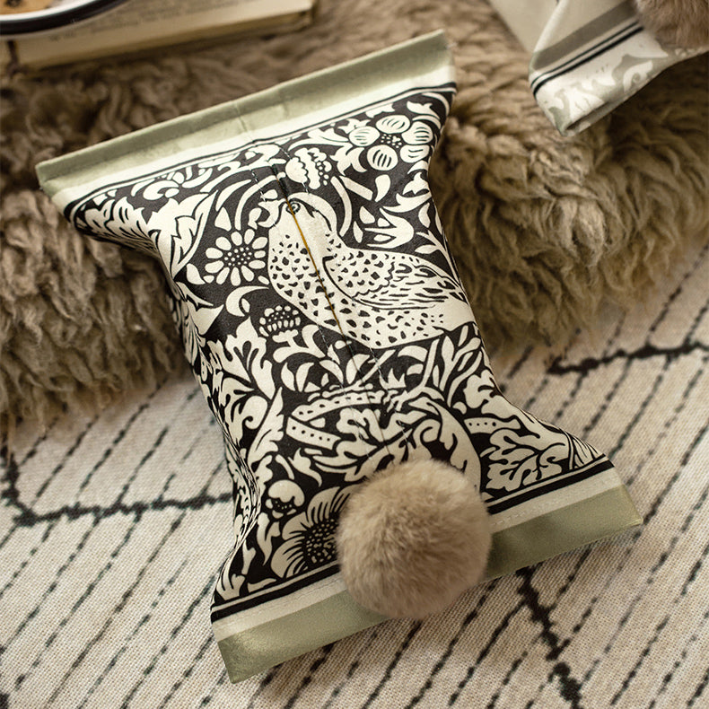 2design black bird tissue case